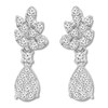 Thumbnail Image 1 of Diamond Drop Earrings 1/2 ct tw Round-cut Sterling Silver