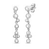 Thumbnail Image 0 of Diamond Earrings 1/3 ct tw Round-cut/Bezel-set 10K White Gold