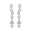Thumbnail Image 1 of Diamond Earrings 1/3 ct tw Round-cut/Bezel-set 10K White Gold