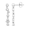 Thumbnail Image 2 of Diamond Earrings 1/3 ct tw Round-cut/Bezel-set 10K White Gold
