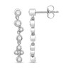 Thumbnail Image 2 of Diamond Earrings 1/3 ct tw Round-cut/Bezel-set 10K White Gold
