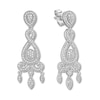 Thumbnail Image 1 of Diamond Chandelier Earrings 1/2 ct tw Round-cut Sterling Silver