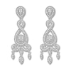 Thumbnail Image 1 of Diamond Chandelier Earrings 1/2 ct tw Round-cut Sterling Silver