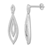 Thumbnail Image 0 of Diamond Dangle Earrings 1/2 ct tw Round-cut 10K White Gold