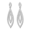 Thumbnail Image 1 of Diamond Dangle Earrings 1/2 ct tw Round-cut 10K White Gold