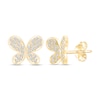 Thumbnail Image 0 of Diamond Butterfly Earrings 1/5 ct tw Round-cut 14K Yellow Gold