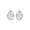 Thumbnail Image 2 of Diamond Teardrop Earrings 1/10 ct tw Sterling Silver