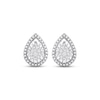 Thumbnail Image 1 of Diamond Teardrop Earrings 1/10 ct tw Sterling Silver