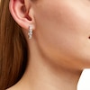 Thumbnail Image 2 of Diamond Hoop Earrings 1 ct tw 10K White Gold