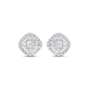 Diamonds Stud Earrings 1 ct tw 10K White Gold