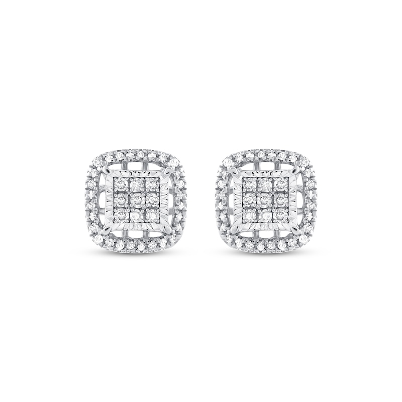 Main Image 2 of Diamond Stud Earrings 1/4 ct tw Sterling Silver