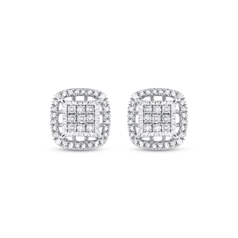 Diamond Stud Earrings 1/4 ct tw Sterling Silver