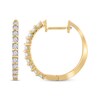Thumbnail Image 1 of Diamond Hoop Earrings 1/4 ct tw 10K Yellow Gold