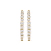 Thumbnail Image 1 of Diamond Hoop Earrings 1/4 ct tw 10K Yellow Gold