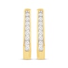 Thumbnail Image 1 of Diamond Hoop Earrings 1/4 ct tw 10K Yellow Gold