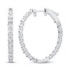 Thumbnail Image 0 of Diamond Hoop Earrings 1/2 ct tw Sterling Silver