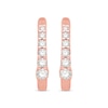 Diamond Hoop Earrings 1/5 ct tw 10K Rose Gold