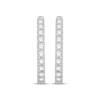 Thumbnail Image 1 of Diamond Hoop Earrings 1/6 ct tw 10K White Gold