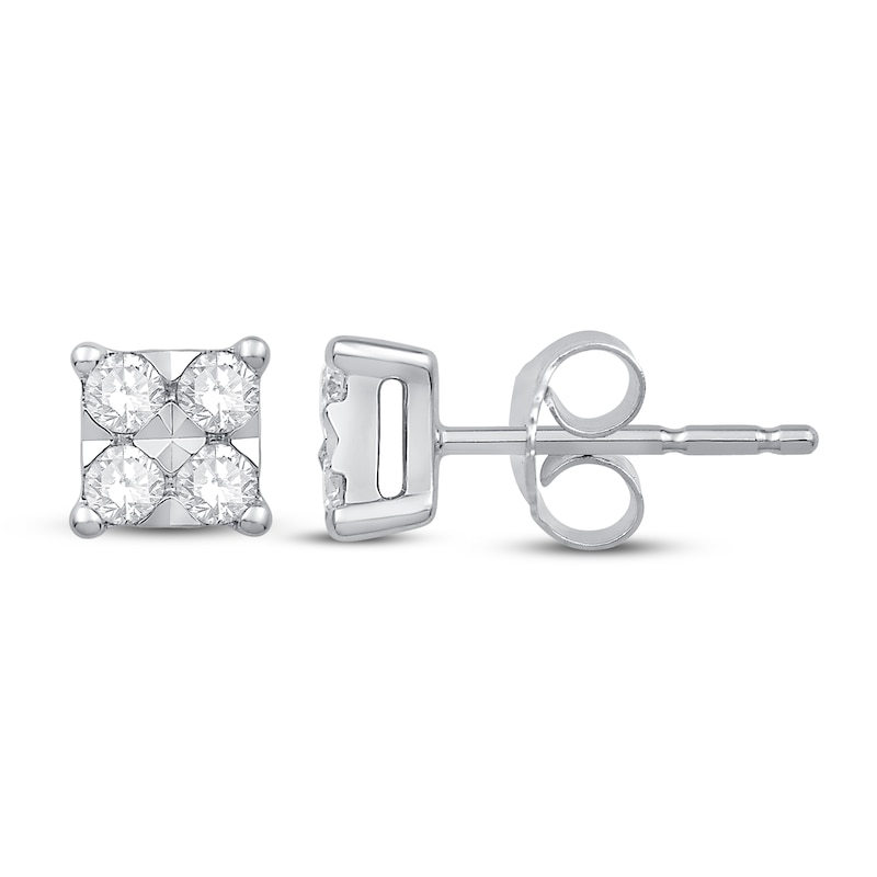 Main Image 1 of Diamond Stud Earrings 1/4 ct tw 10K White Gold