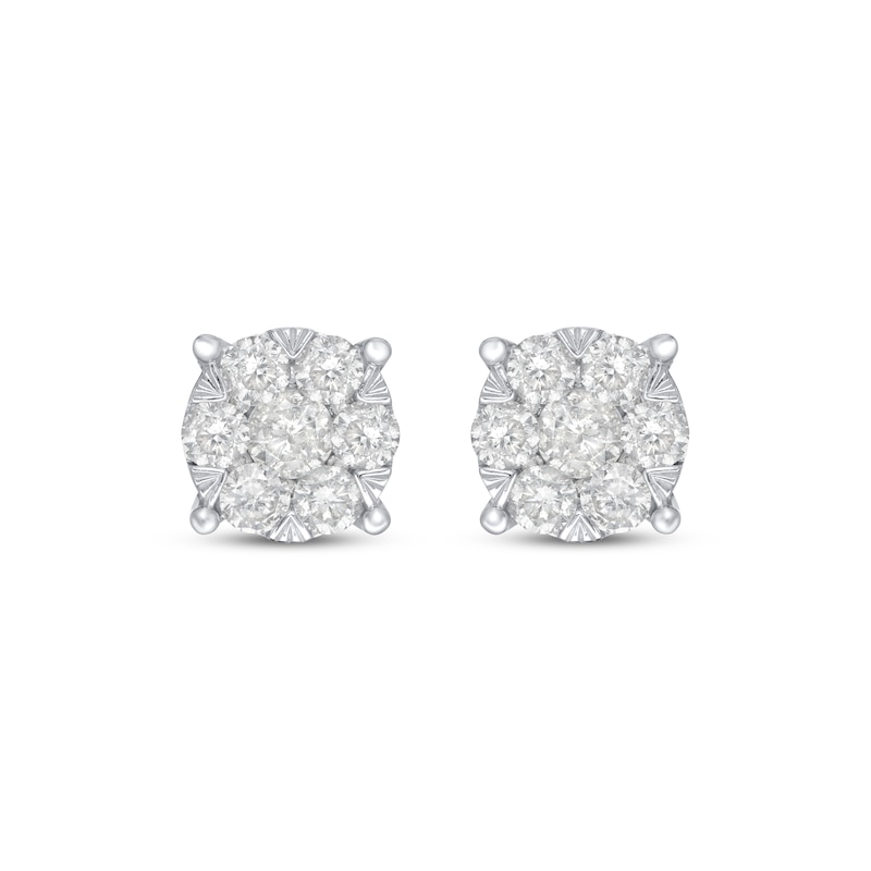 Diamond Fashion Stud Earrings 1 ct tw 10K White Gold | Kay