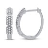 Diamond Hoop Earrings 1/4 ct tw Sterling Silver