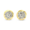 Thumbnail Image 2 of Diamond Stud Earrings 1/4 ct tw 10K Two-tone Gold