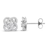 Thumbnail Image 1 of Center of Me Diamond Stud Earrings 1/5 ct tw 10K White Gold