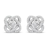 Thumbnail Image 2 of Center of Me Diamond Stud Earrings 1/5 ct tw 10K White Gold