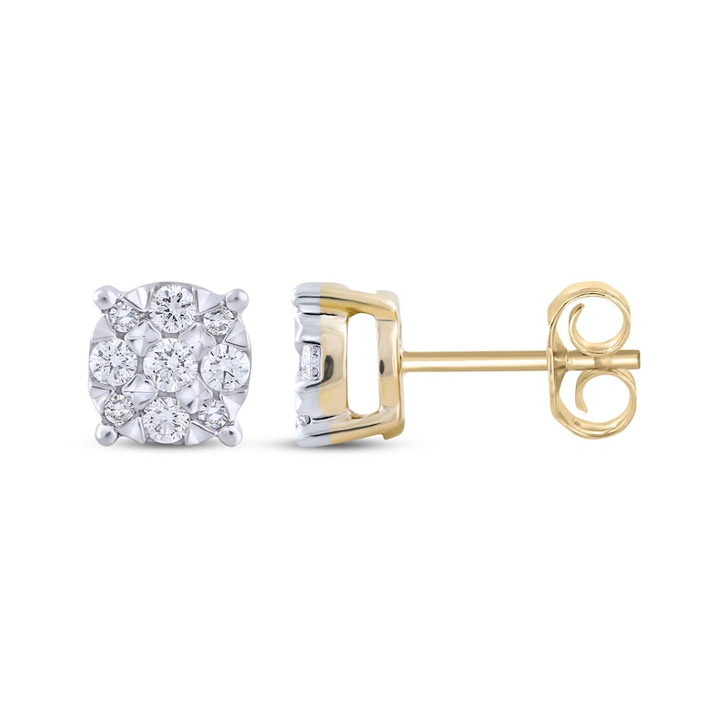 Main Image 1 of Diamond Stud Earrings 1/3 ct tw 10K Yellow Gold
