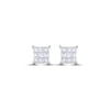 Thumbnail Image 2 of Diamond Stud Earrings 1/3 ct tw 10K White Gold