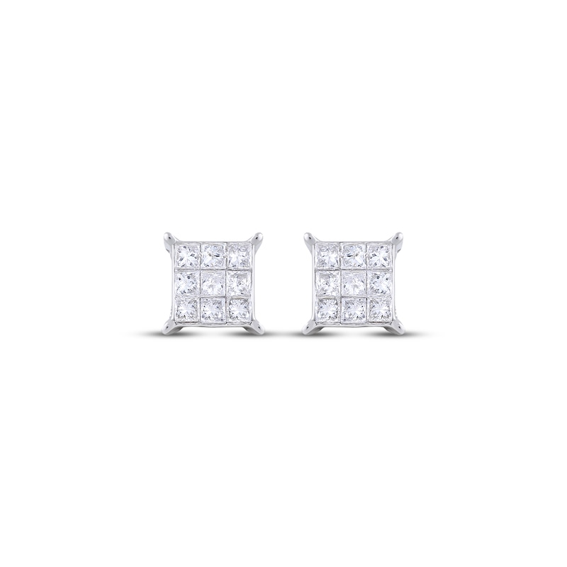 Diamond Stud Earrings 1/3 ct tw 10K White Gold