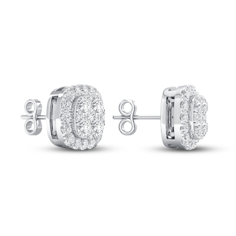 Lab-Created Diamonds by KAY Stud Earrings 1 ct tw 14K White Gold