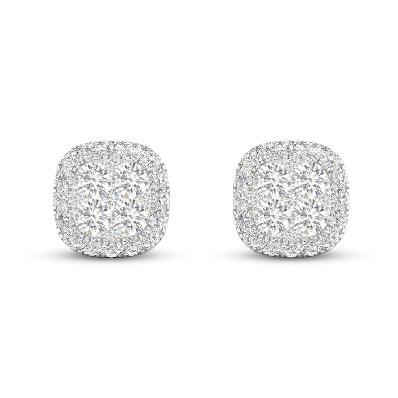Lab-Created Diamonds by KAY Stud Earrings 1 ct tw 14K White Gold