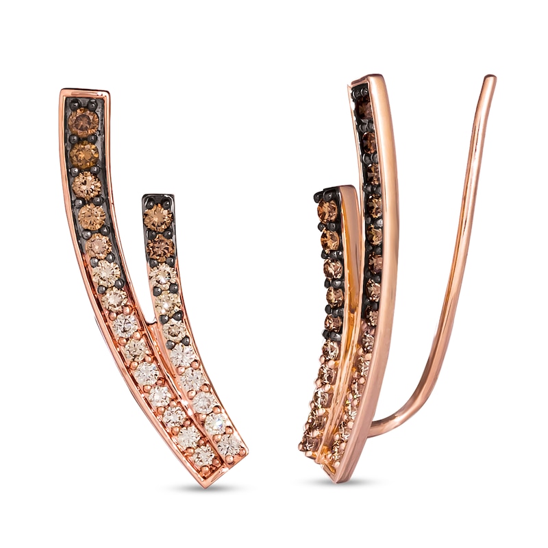 Main Image 1 of Le Vian Climber Earrings 3/4 ct tw 14K Strawberry Gold