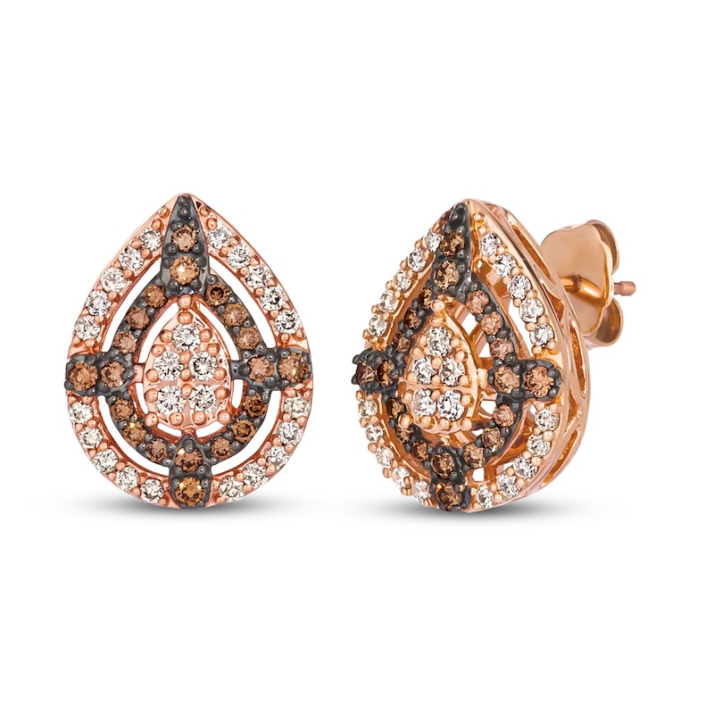 Main Image 1 of Le Vian Diamond Earrings 3/4 ct tw 14K Strawberry Gold