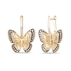 Le Vian Butterfly Diamond Earrings 3/4 ct tw 14K Honey Gold