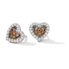 Thumbnail Image 0 of Le Vian Diamond Heart Earrings 1/2 ct tw 14K Vanilla Gold