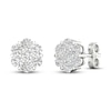 Thumbnail Image 0 of Diamond Fashion Earrings 1/4 ct tw Round-cut 10K White Gold