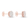 Thumbnail Image 4 of Diamond Fashion Earrings 1/5 ct tw Round-cut 10K Rose Gold