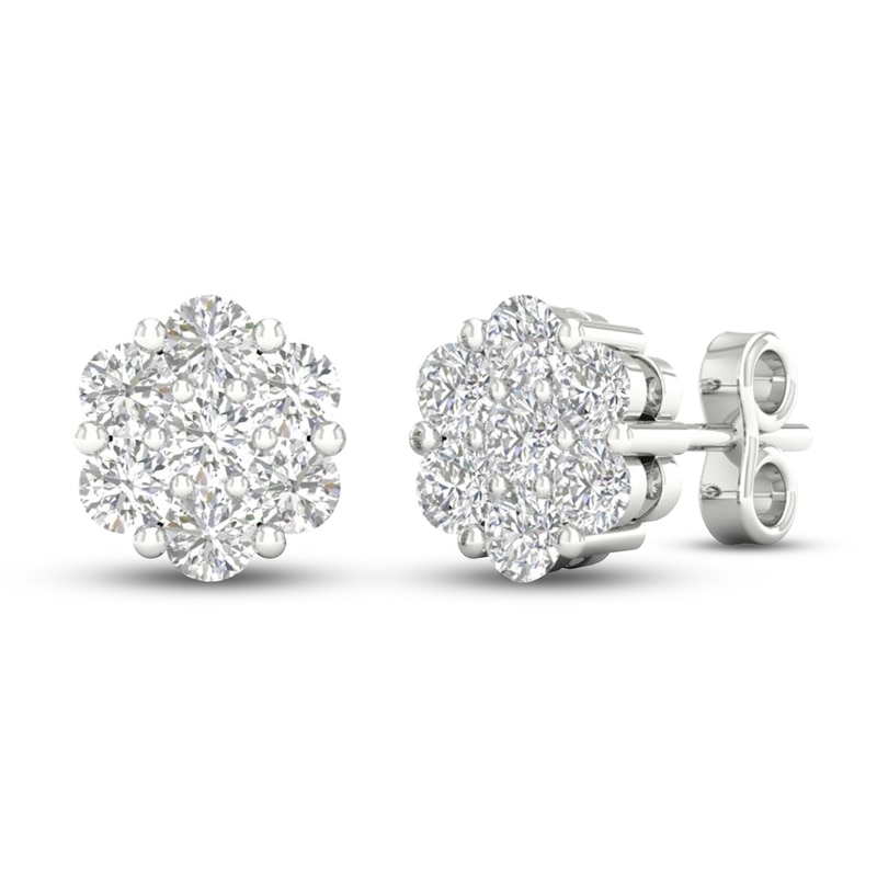 Diamond Fashion Earrings 1/5 ct tw Round-cut 10K White Gold | Kay