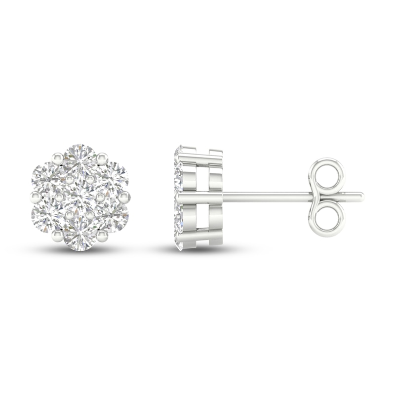 Diamond Fashion Earrings 1/5 ct tw Round-cut 10K White Gold | Kay