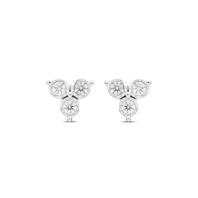 Main Image 2 of Diamond Earrings 1/4 ct tw 10K White Gold