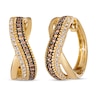 Le Vian Diamond Huggie Earrings 1/2 ct tw 14K Honey Gold