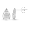 Thumbnail Image 1 of Diamond Fashion Earrings 1/3 ct tw Round-cut 10K White Gold