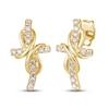 Le Vian Diamond Cross Earrings 1/5 ct tw 14K Honey Gold
