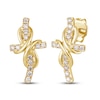Thumbnail Image 1 of Le Vian Diamond Cross Earrings 1/5 ct tw 14K Honey Gold