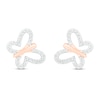 Thumbnail Image 0 of Diamond Butterfly Earrings 1/8 ct tw 10K Rose Gold