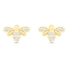 Thumbnail Image 2 of Diamond Bee Earrings 10K Yellow Gold