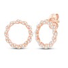 Circle of Gratitude Diamond Earrings 1/4 ct tw Round-cut 10K Rose Gold