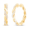 Thumbnail Image 0 of Circle of Gratitude Diamond Hoop Earrings 10K Yellow Gold